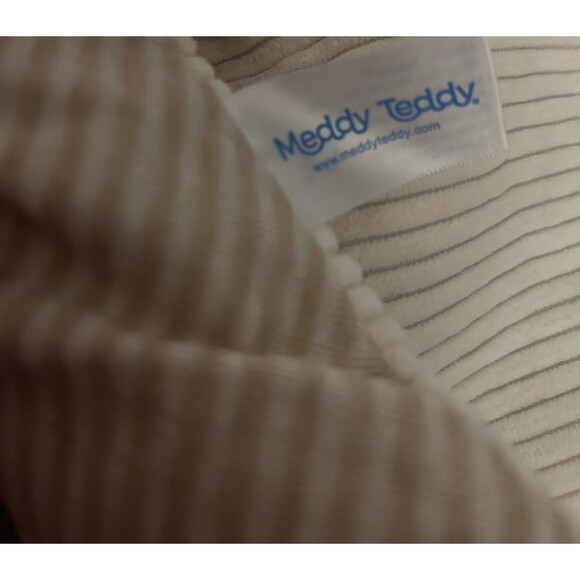 Meddy Teddy Brown Bear Lovey Ribbed Plush Baby Toy Doll Security Blanket - Picture 15 of 16